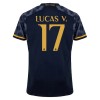 Real Madrid Lucas V. 17 Venkovní 2023-24 - Fotbalové Dresy (S/S)